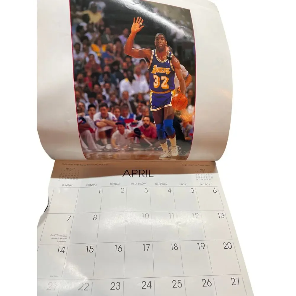 NBA SUPER STARS 1991 CALENDAR